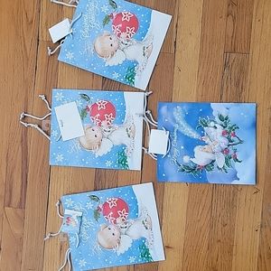 4 HOLIDAY GIFT BAGS